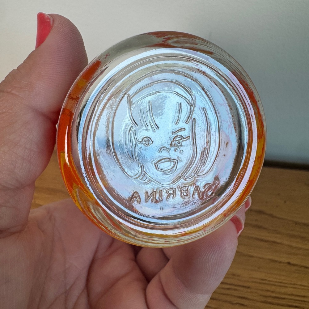 Vintage 1971 Sabrina the Teenage Witch Archie Comics Juice Glass Orange - Picture 5 of 9